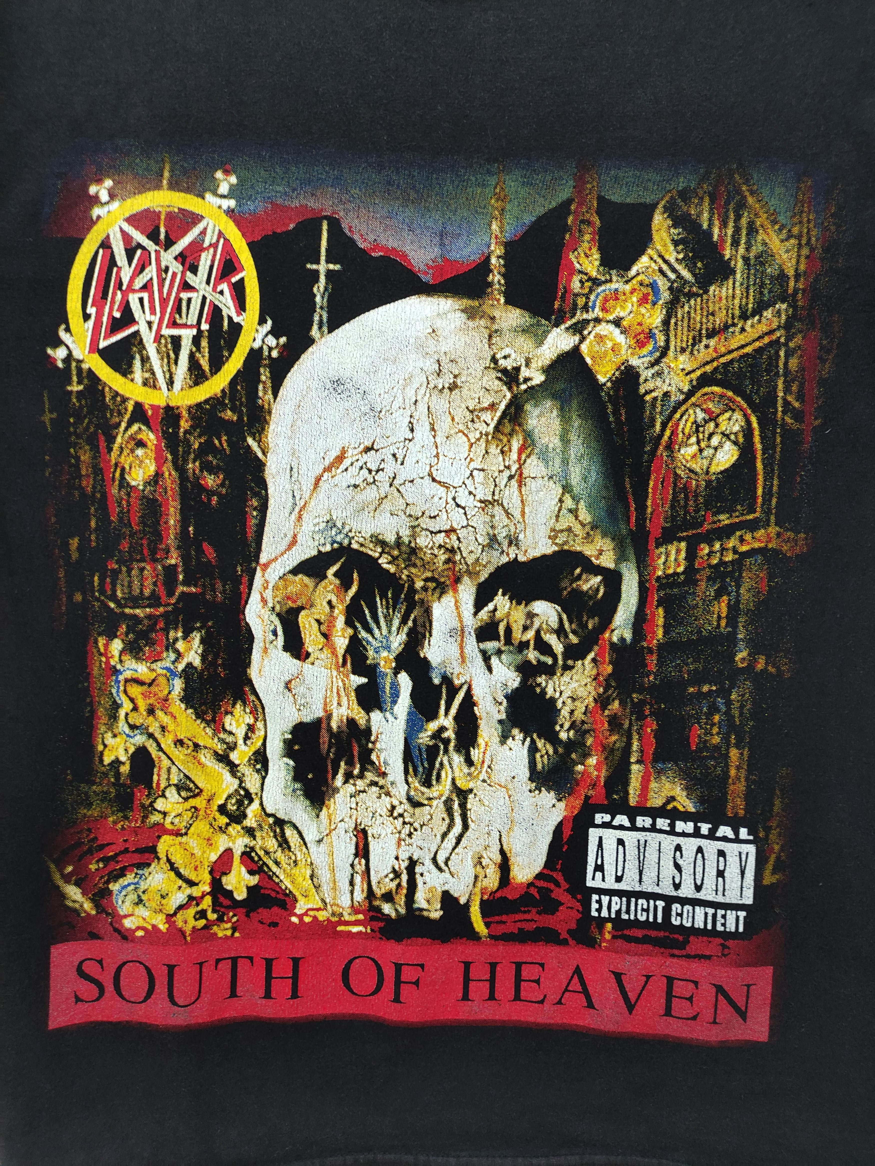 Band Tees VINTAGE SLAYER SOUTH OF HEAVEN PROMO ALBUM TEE Size US M / EU 48-50 / 2 - 3 Thumbnail