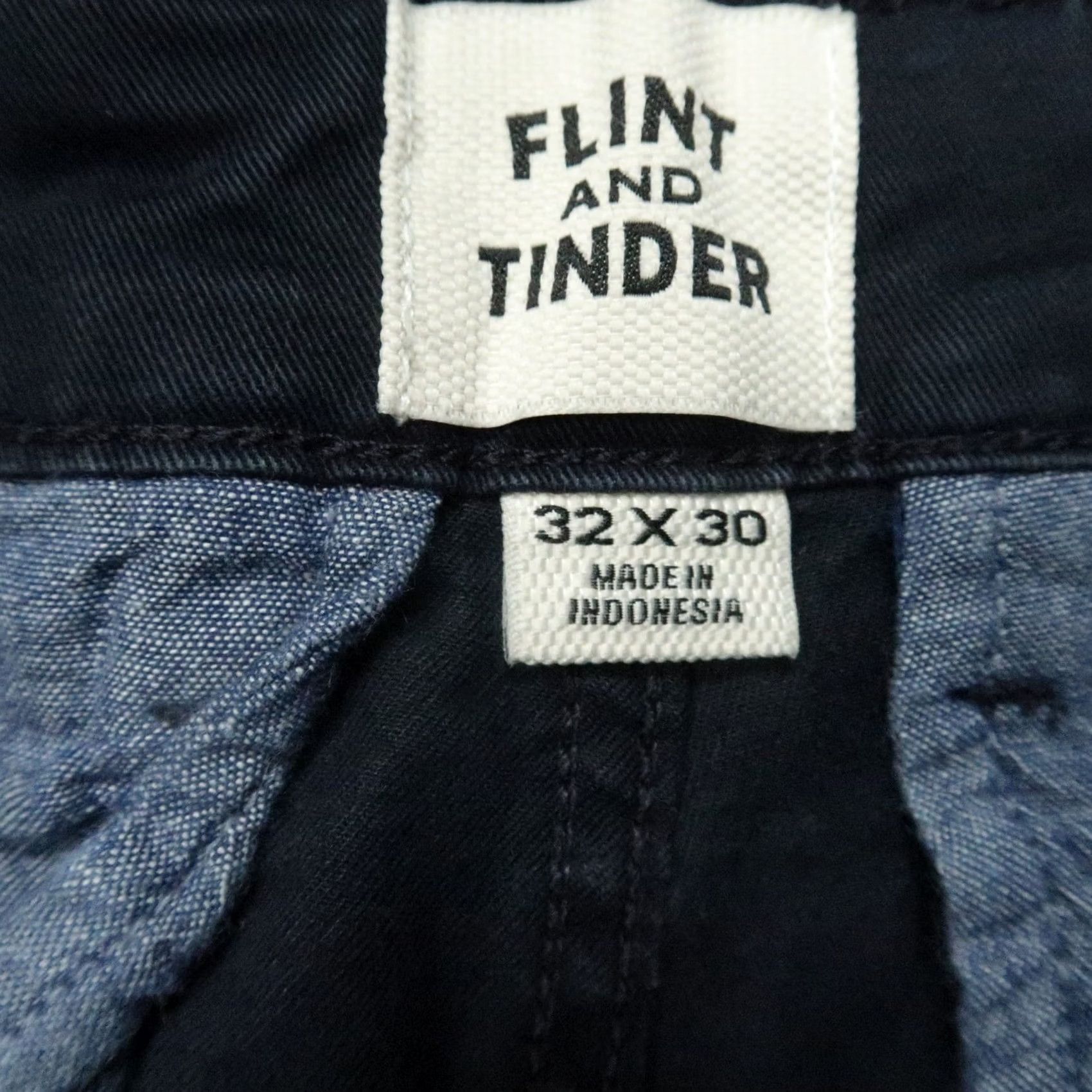 Flint And Tinder Flint and Tinder Pants Men 32x30 Navy Blue Slim Fit 365 Chino Flat Front Trouser Shirt Size US 32 / EU 48 - 3 Thumbnail