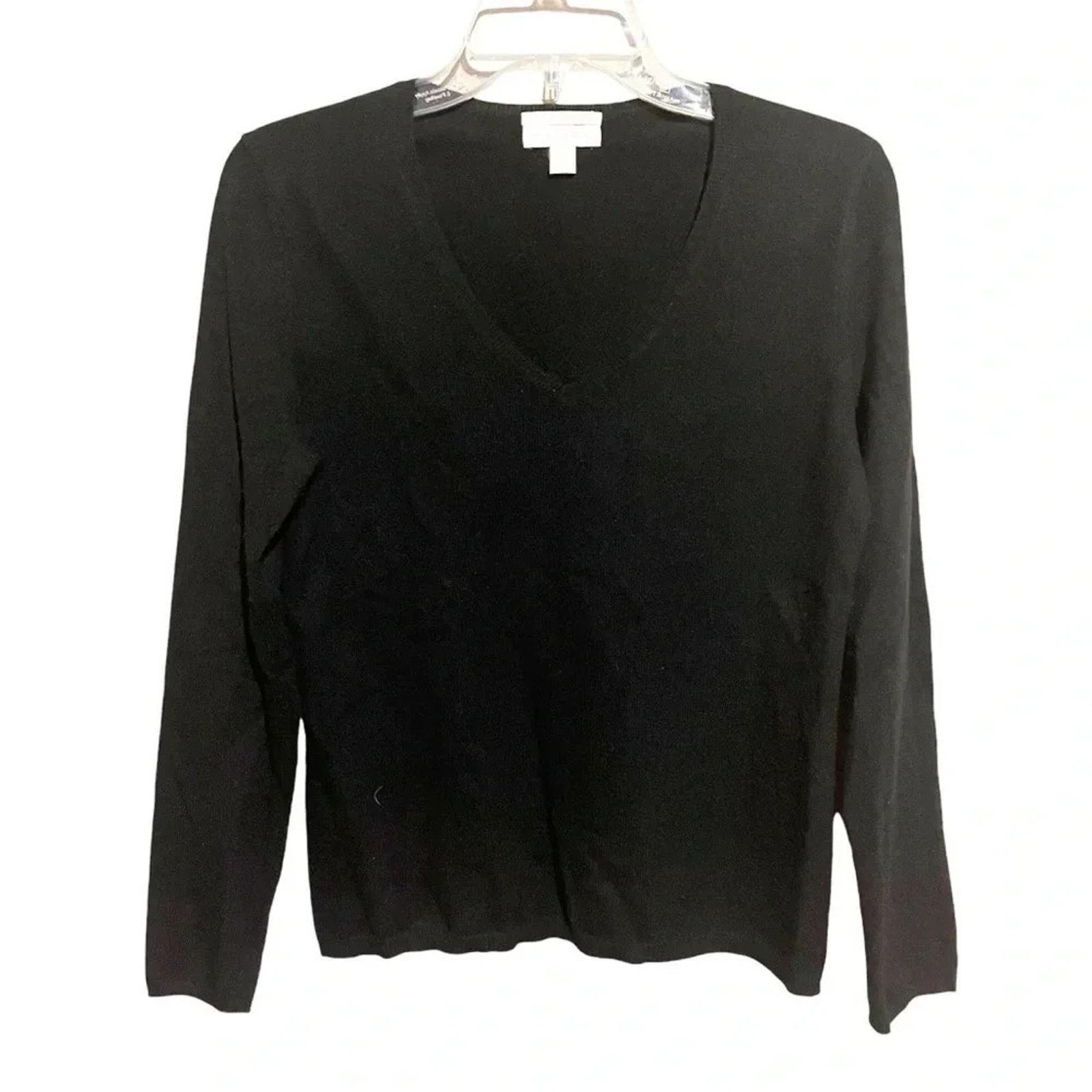 Charter Club Charter Club Cashmere Black Long Sleeve Sweater Medium Size M / US 6-8 / IT 42-44 - 1 Thumbnail