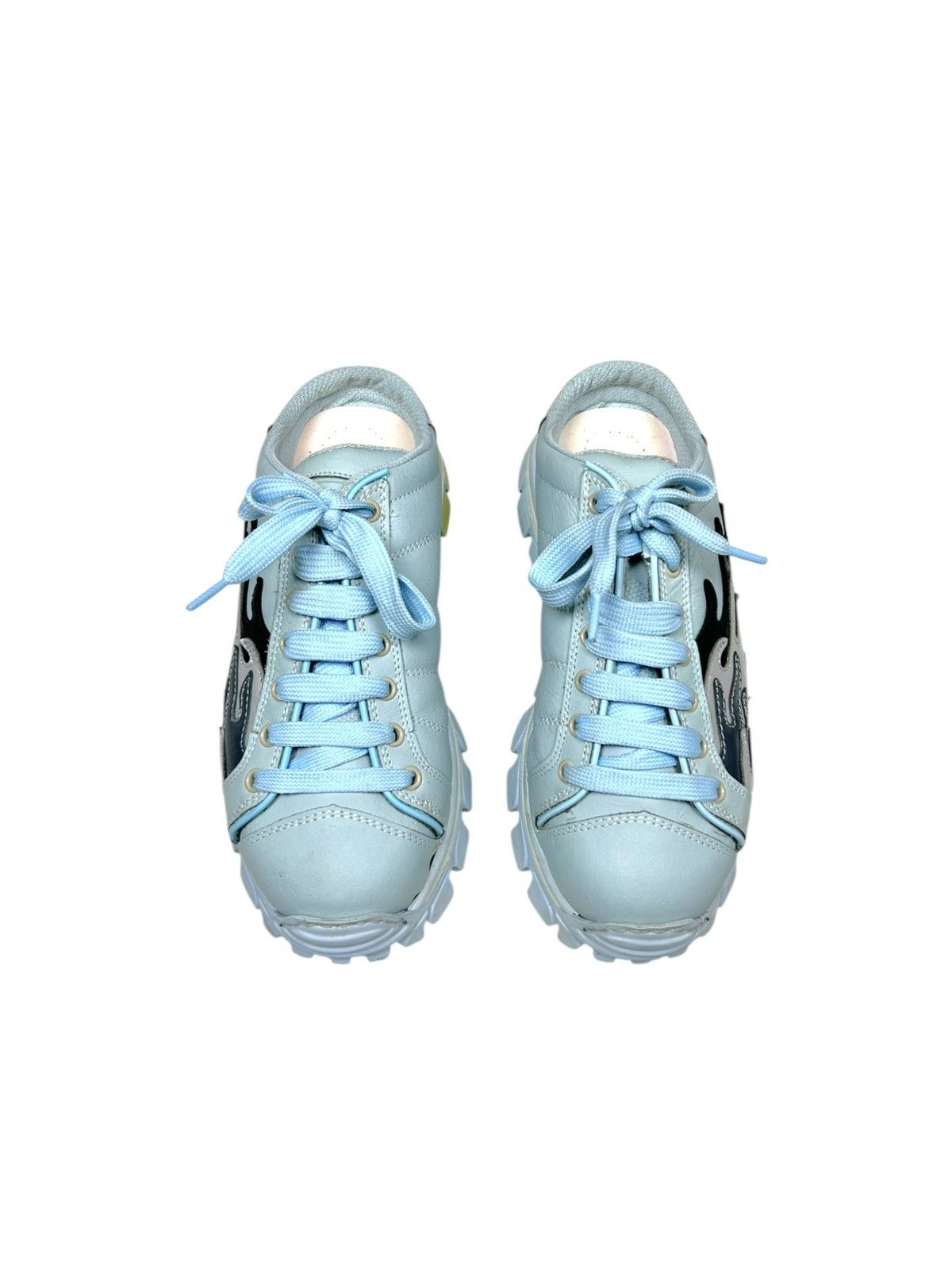 New Rock Vintage Platform Gordon Jack Flame Rave Mule Sneakers shoes Size US 7 / EU 40 - 2 Thumbnail