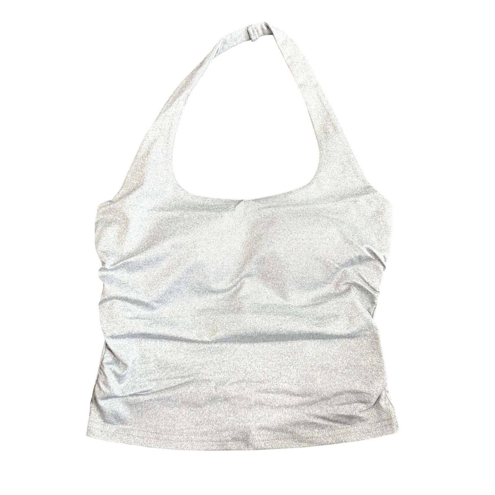 Shein Padded Halter Crop Top in Gray, Size S Size S / US 4 / IT 40 - 1 Thumbnail