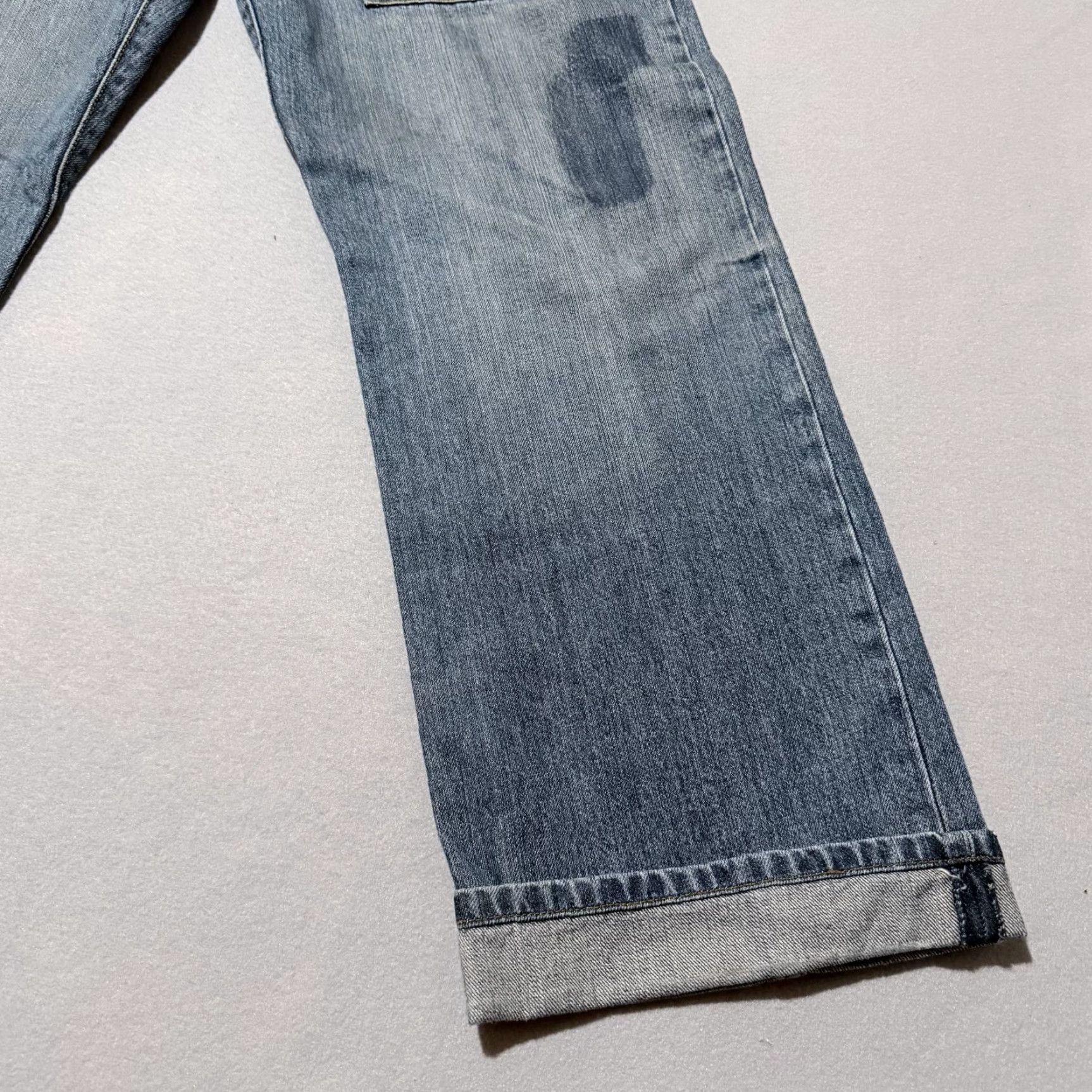 Armani Exchange Armani Exchange Jeans Men's Blue Patchwork Carpenter Pockets Zip Fly - 36 Size US 36 / EU 52 - 6 Thumbnail