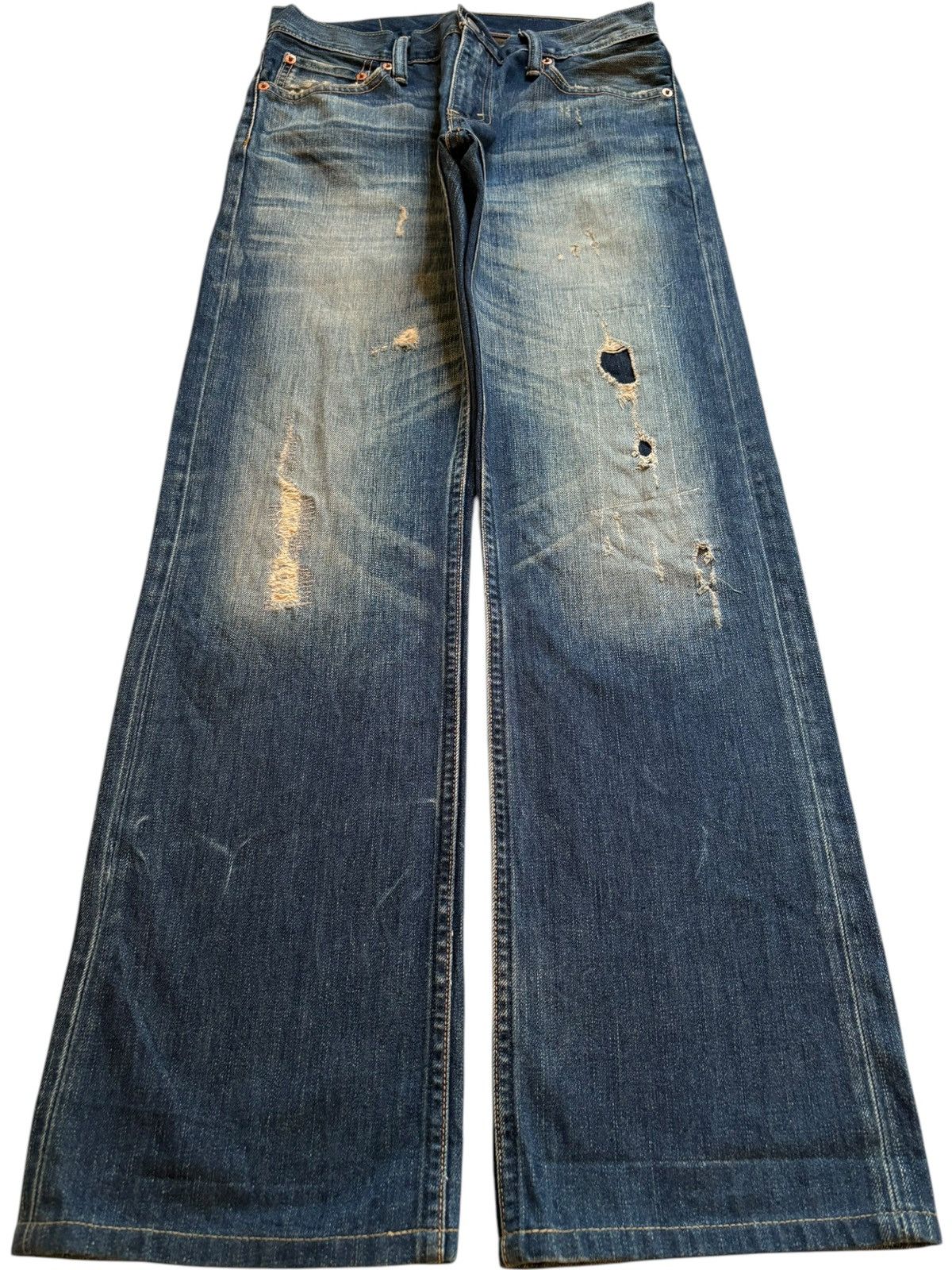 Levi's Vintage 90s Levis 505 Patch Faded Wash Loose Baggy Jeans Size US 30 / EU 46 - 1 Thumbnail