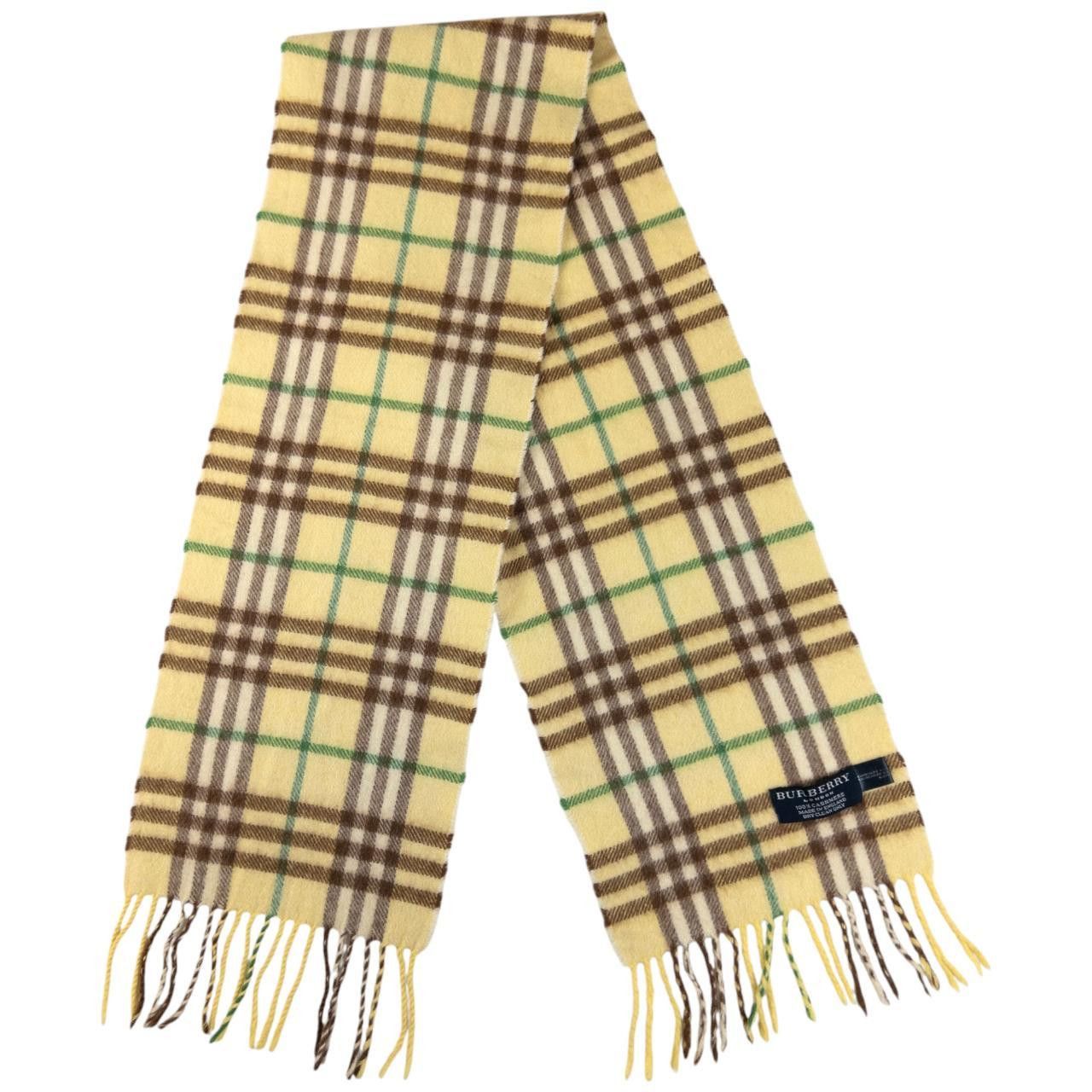 Burberry Vintage Burberry Nova Check Cashmere Tassel Scarf Size ONE SIZE - 5 Thumbnail