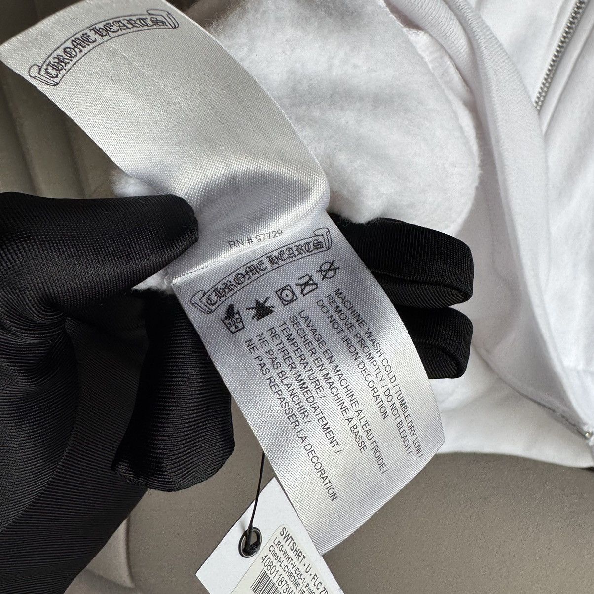 Chrome Hearts CHROME HEARTS - VERTICAL LOGO HOODIE ZIP Size US L / EU 52-54 / 3 - 11 Thumbnail