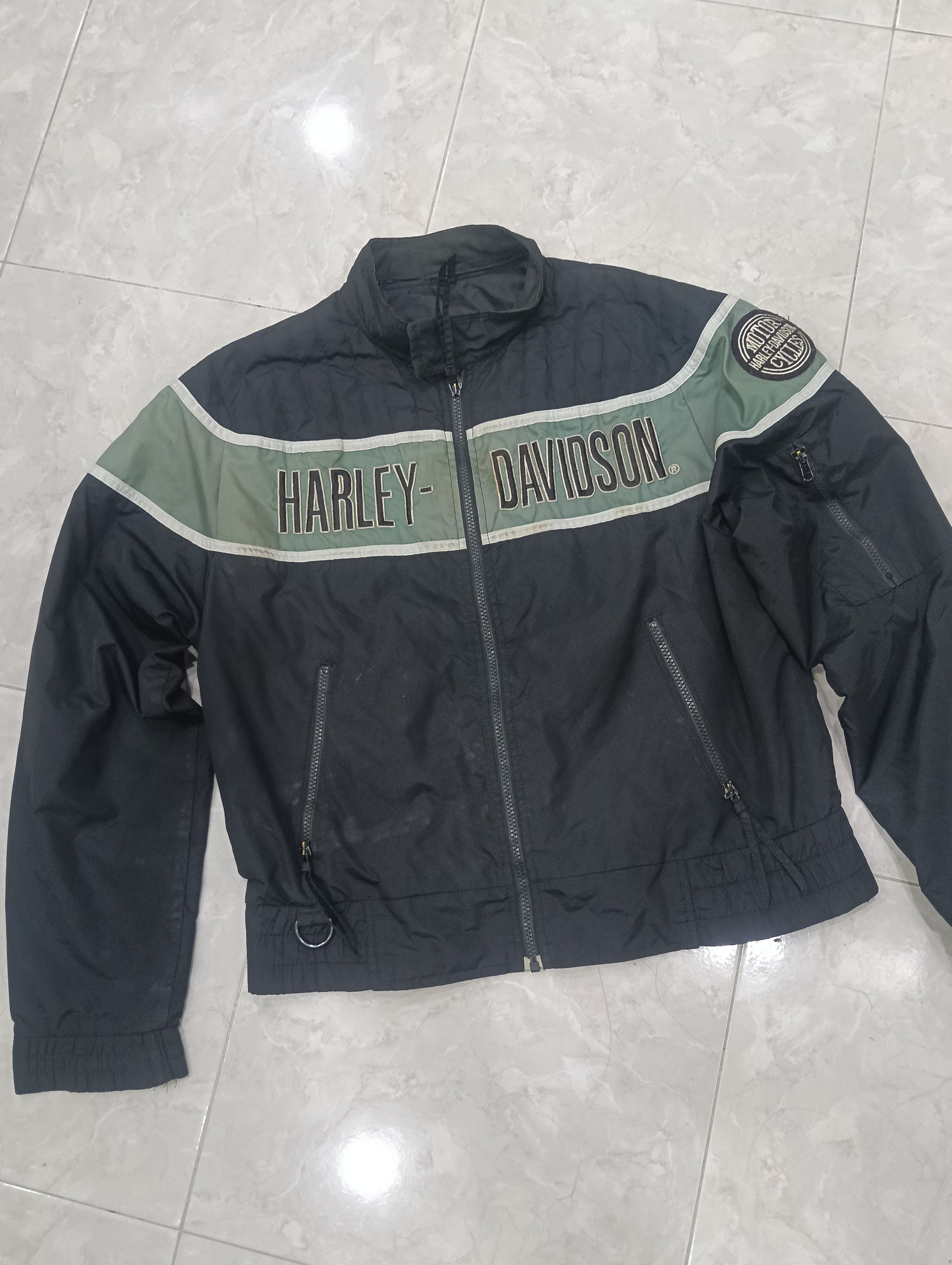 Harley Davidson Vintage Harley Davidson Bomber Jacket Size US XL / EU 56 / 4 - 3 Thumbnail