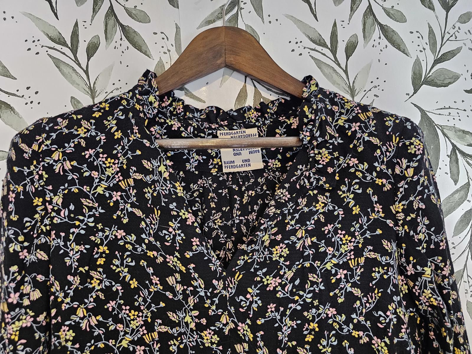 Other Baum Und Pferdgarten Shirt Black Womens Size S Floral Blouse Size S / US 4 / IT 40 - 2 Thumbnail