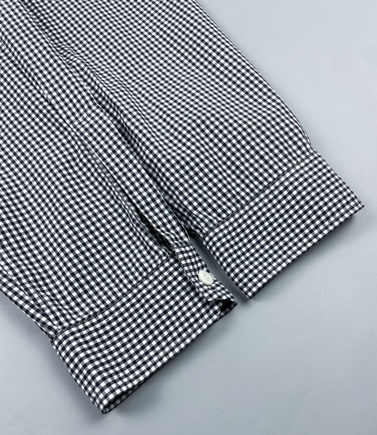 Prada Men’s PRADA White Tab Gingham Check Long Sleeve Shirt Size M Size US M / EU 48-50 / 2 - 9 Thumbnail