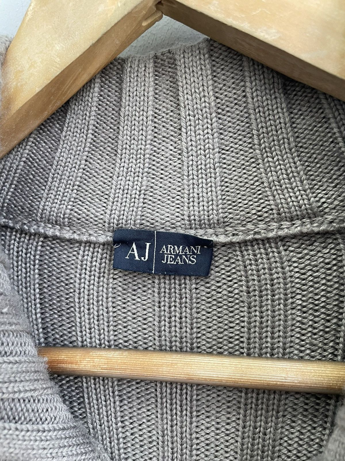 Emporio Armani 90s Armani zip sweater ripped archive avant garde Size US M / EU 48-50 / 2 - 4 Thumbnail