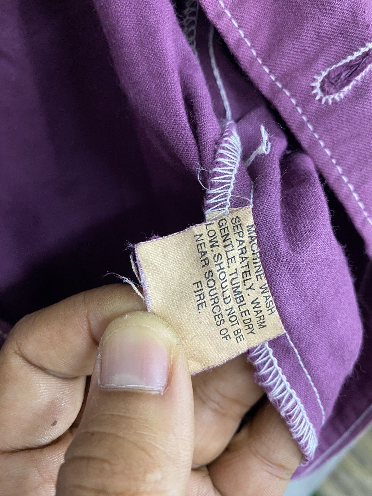 Pointer Vintage 80s POINTER BRAND Workwear Purple Jecket Made In USA Size US L / EU 52-54 / 3 - 4 Thumbnail