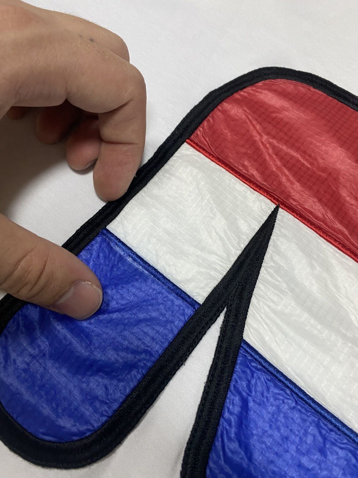 Moncler Moncler France 🇫🇷 big M nylon logo t-shirt Size US XL / EU 56 / 4 - 14 Thumbnail