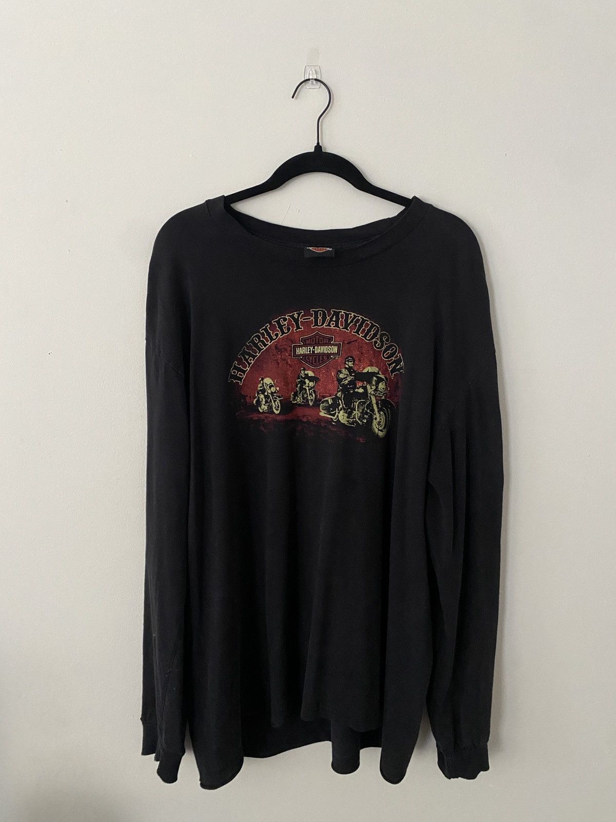 Harley Davidson 2000s Harley-Davidson Long Sleeve Tee – Vintage Size US L / EU 52-54 / 3 - 1 Thumbnail
