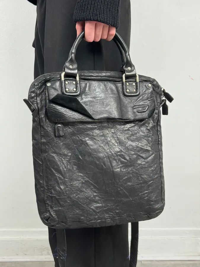 Diesel Diesel Black Leather Avant-Garde Shoulder Bag Size ONE SIZE - 2 Thumbnail