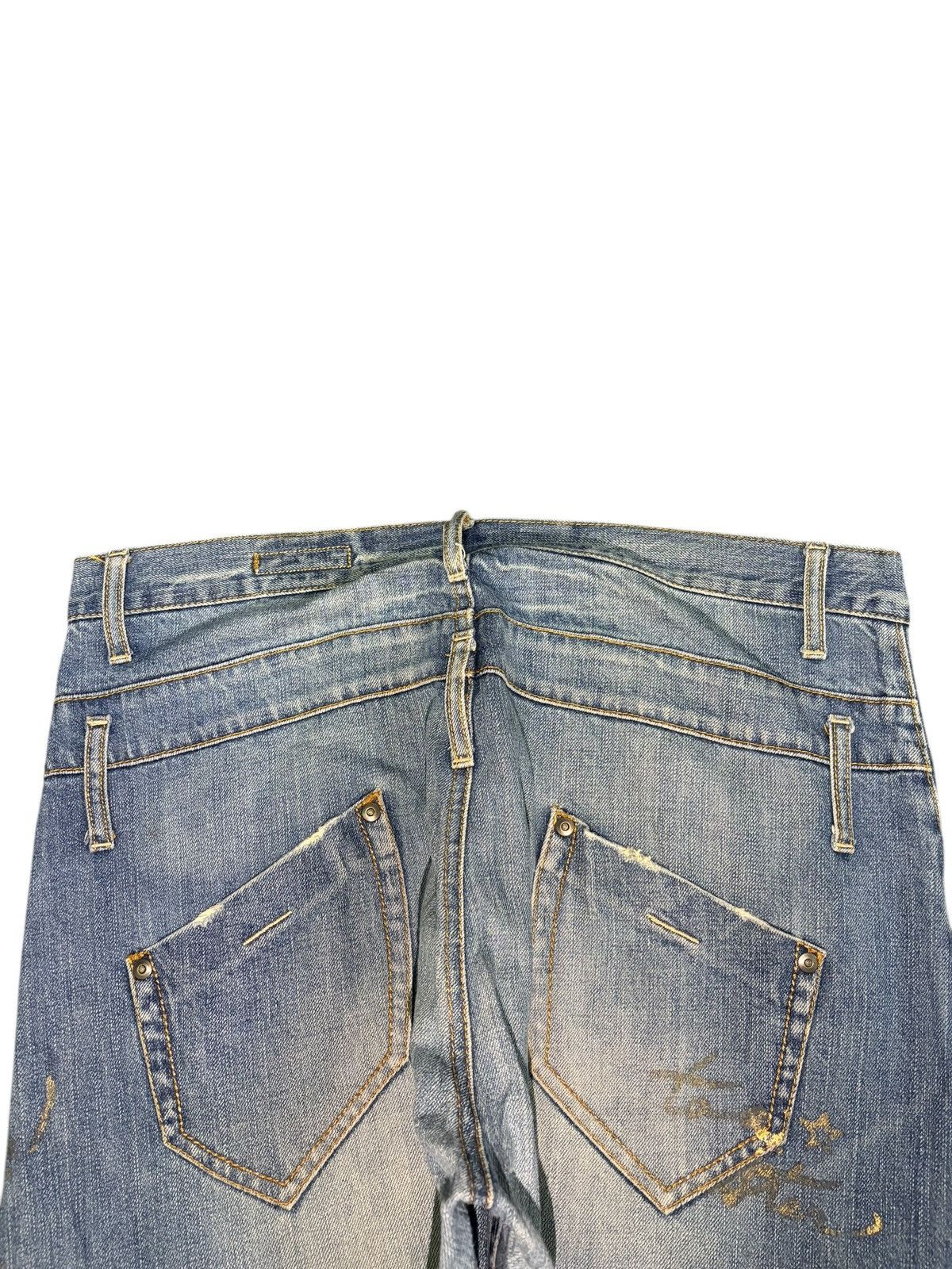 Edwin Vintage Japanese Brand Printed Distressed Jeans Size 33" - 4 Thumbnail
