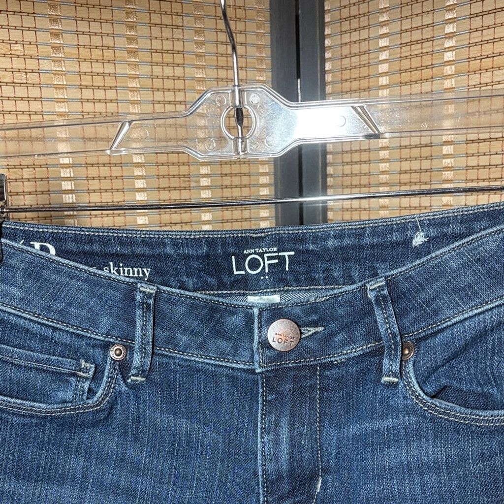 Loft Women's LOFT Curvy Skinny Jeans Size 27" / US 4 / IT 40 - 2 Thumbnail