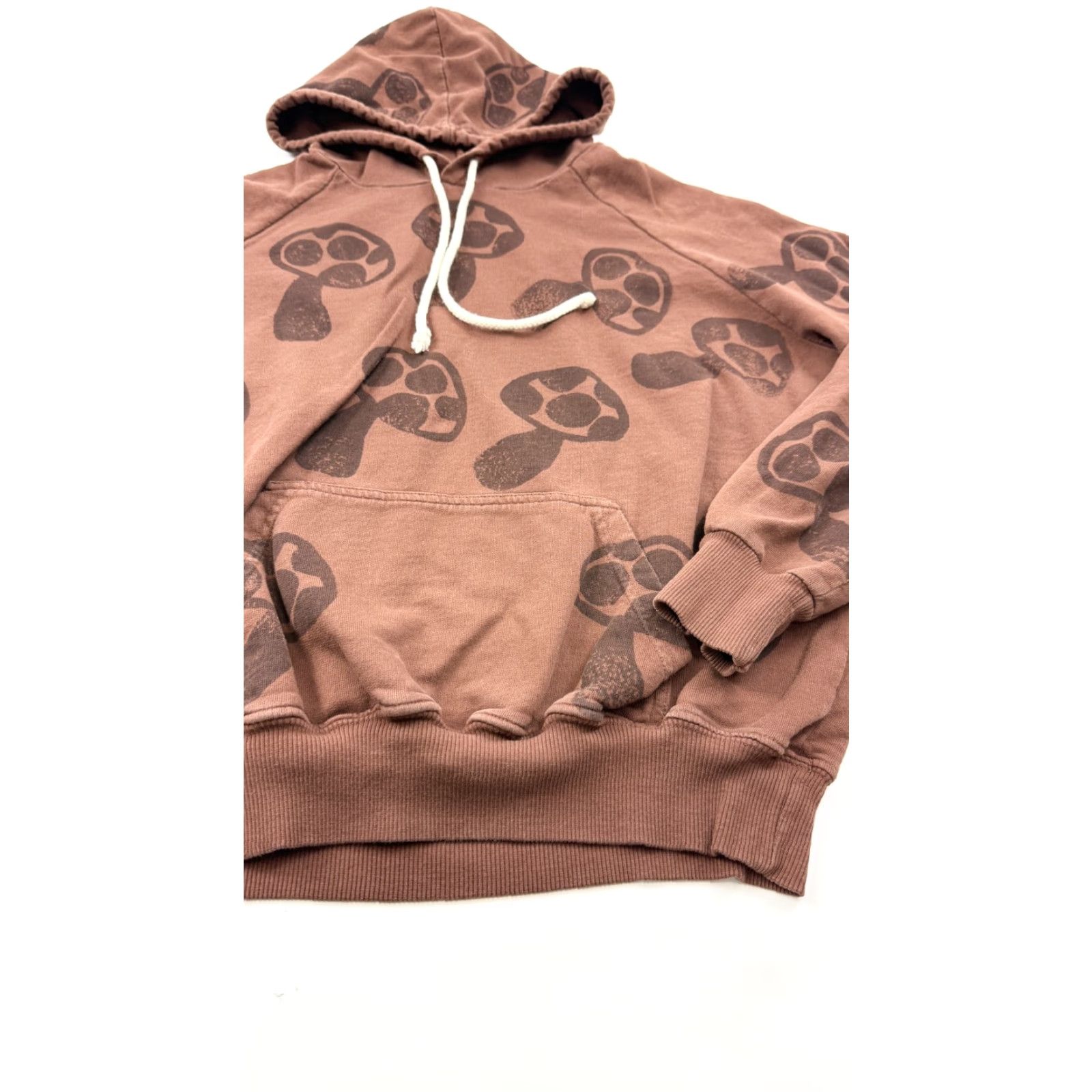 Big Bud Press Big Bud Press Hoodie Unisex XS Brown Mushroom Graphic Print Pullover Made in LA Mens Size US XS / EU 42 / 0 - 2 Thumbnail