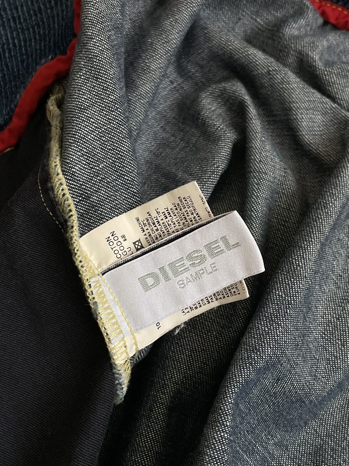 Diesel × Sample Industries Vintage Sample Diesel denim jacket 2000s Size S / US 4 / IT 40 - 9 Thumbnail
