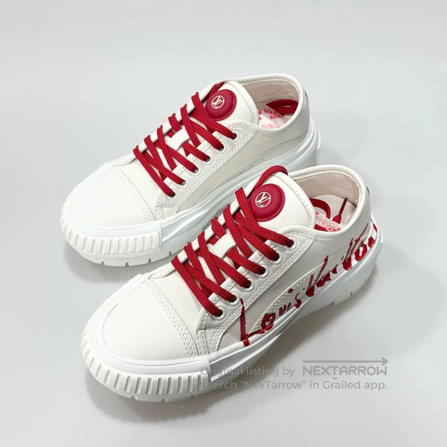 Louis Vuitton LV Squad Letter Logo Platform Cookie Shoes. Size US 4 / IT 34 - 1 Thumbnail