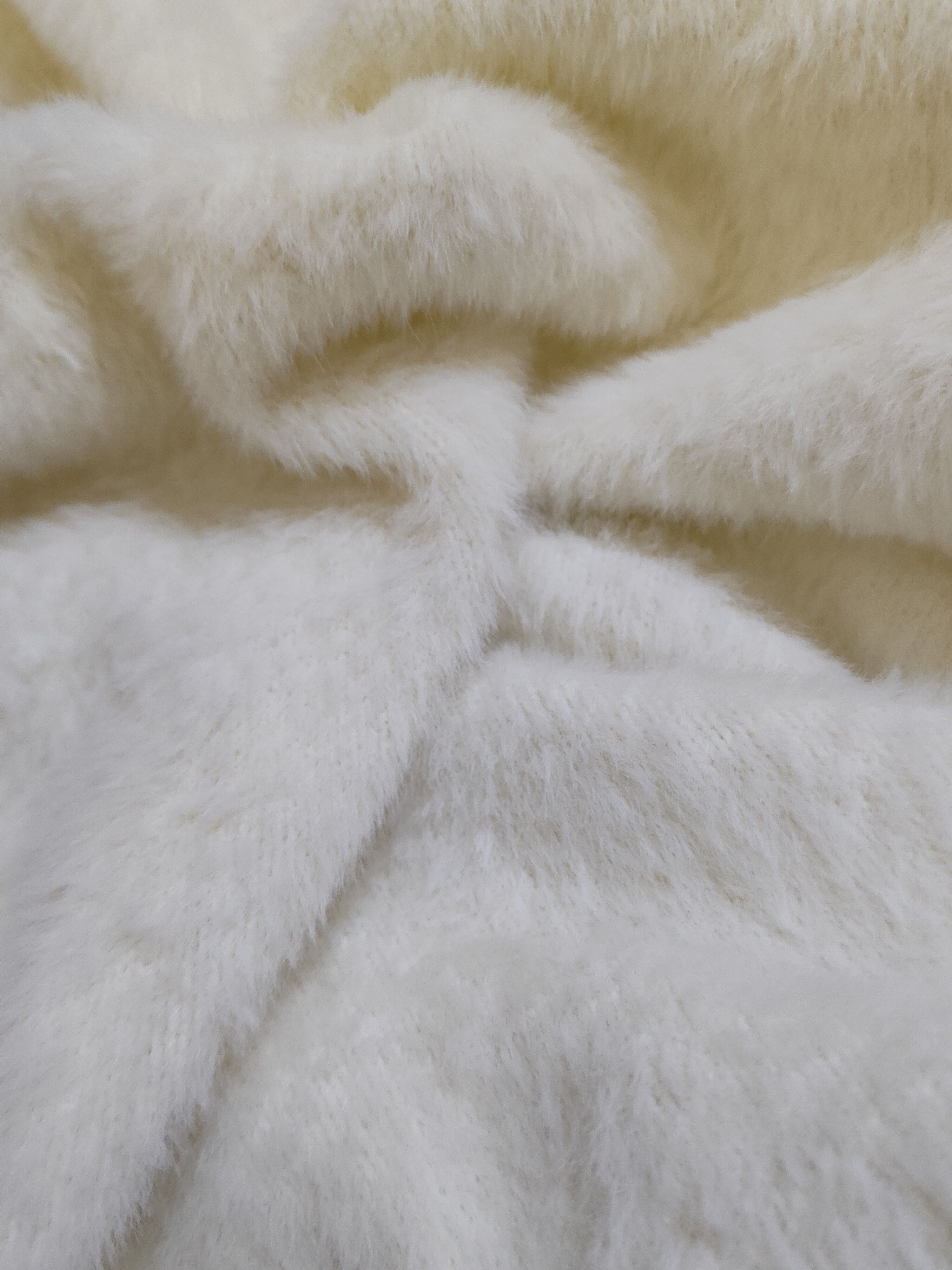 Homespun Knitwear × Japanese Brand × Vintage Dreskip Cream Shag Shaggy Fur Mohair Knitwear #S2277 Size M / US 6-8 / IT 42-44 - 10 Thumbnail