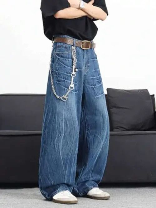 Jean GOTHIC Opium Y2K washed jeans pants Size US 34 / EU 50 - 4 Thumbnail
