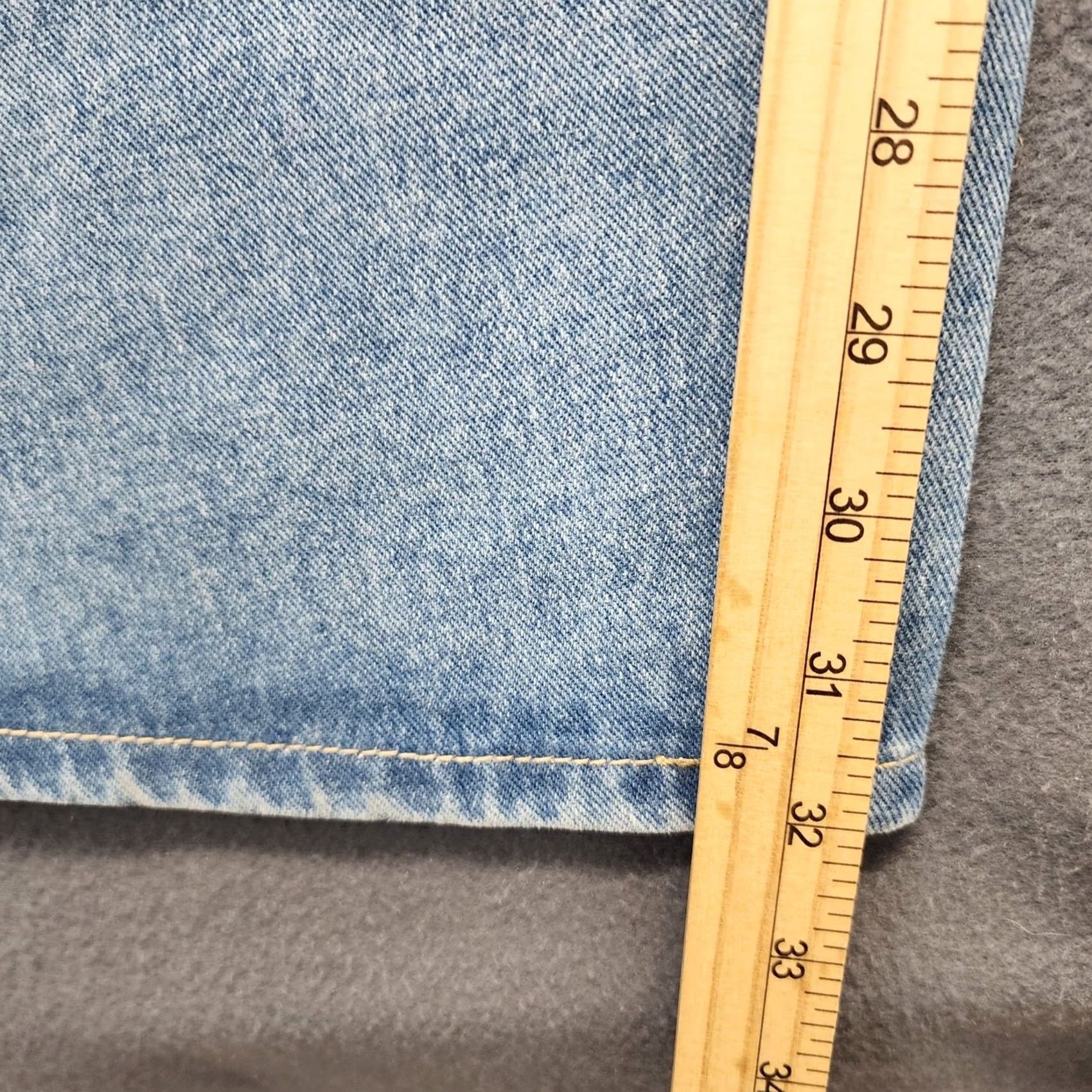 Vintage Rehab Lab Jeans Womens Large Baggy Wide-Leg Light Wash Distressed Dark Fade 5-Pocket Denim Jeans Mens? Size 36" / US 14 / IT 50 - 5 Thumbnail