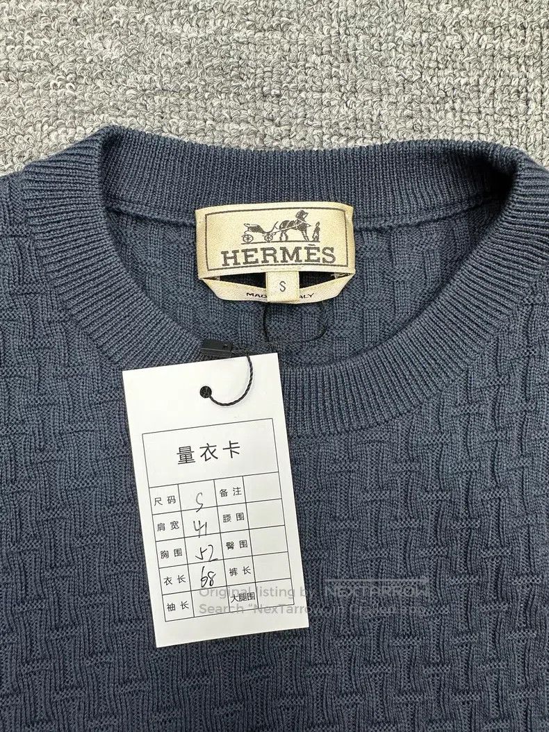 Hermes Hermes Patterned H wool knitted shirt Size US S / EU 44-46 / 1 - 2 Thumbnail