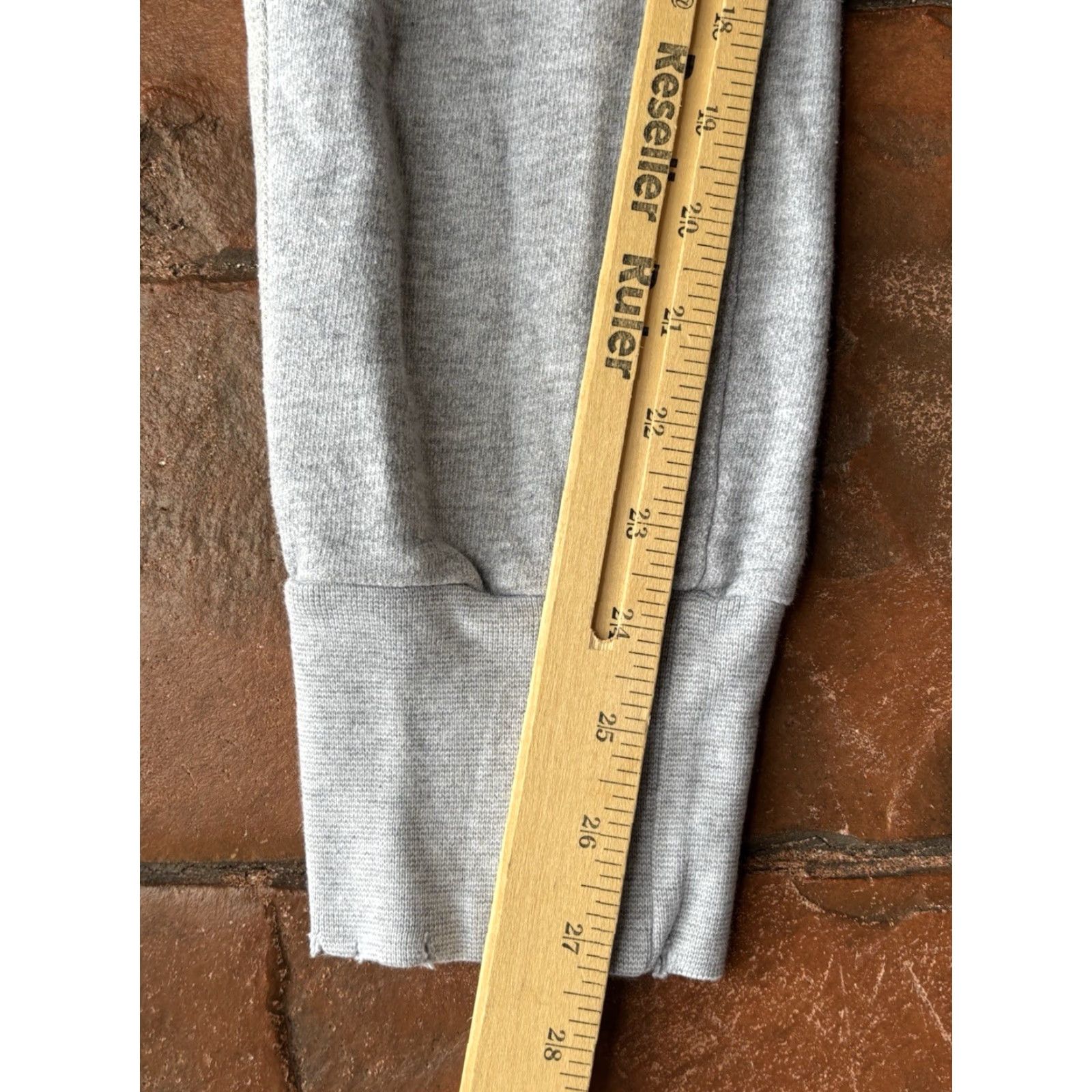 Vintage NSF Distressed Jogger Sweatpants Pants Women's Medium Gray USA Casual Elastic Waist Pockets Size 32" / US 10 / IT 46 - 6 Thumbnail