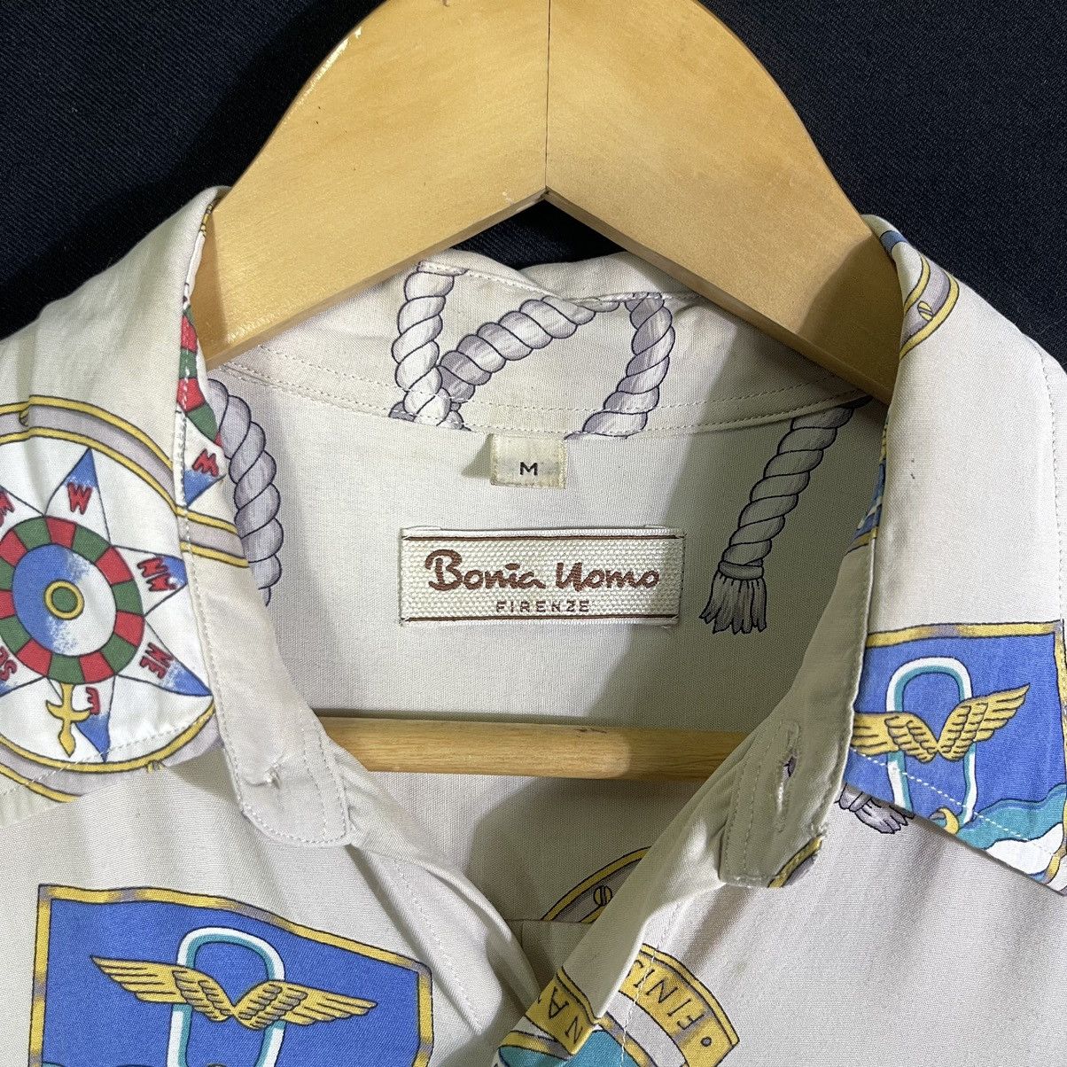 Vintage Rare! Vintage 90s Bonia Nautical Sailing Baroque Shirt Size US M / EU 48-50 / 2 - 3 Thumbnail