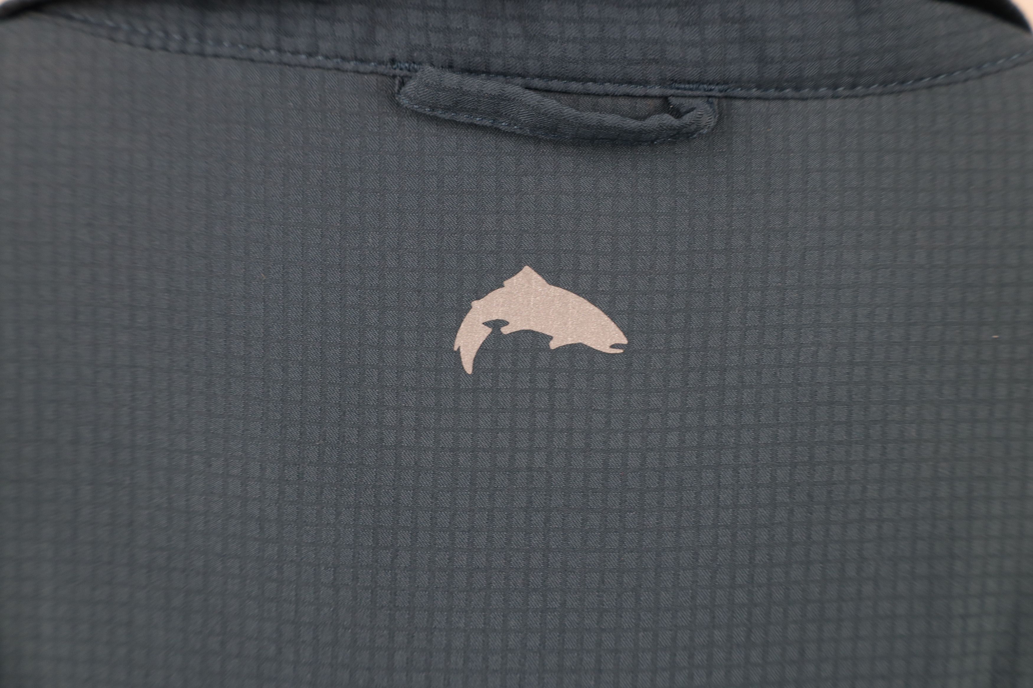 Simms × Vintage Simms Fishing Spell Out Lightweight Tech Knit Button Shirt Size US XL / EU 56 / 4 - 12 Thumbnail