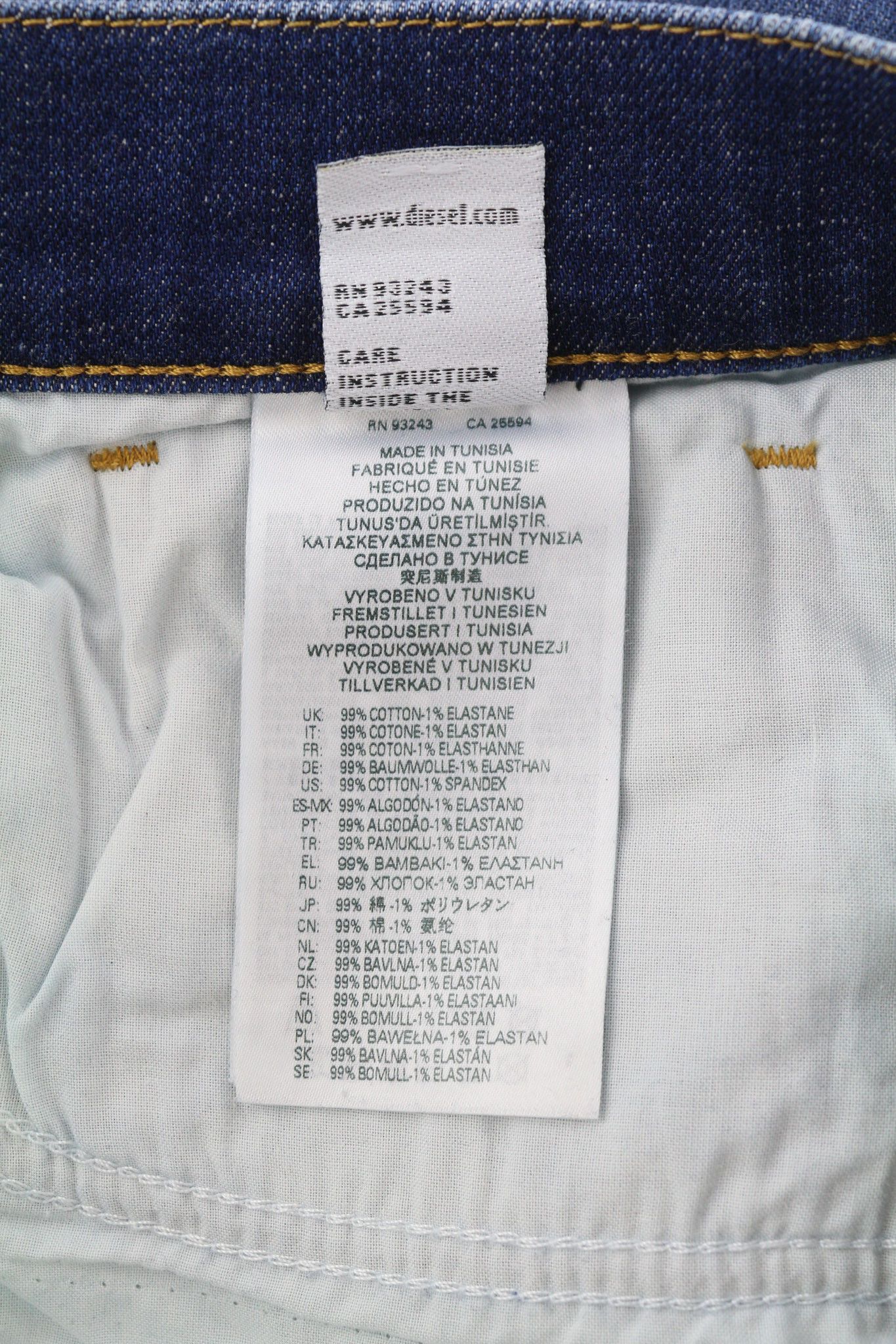 Diesel 2005 D-FINING 09C72 W30/L32 Tapered Blue 40469 Size US 30 / EU 46 - 10 Thumbnail