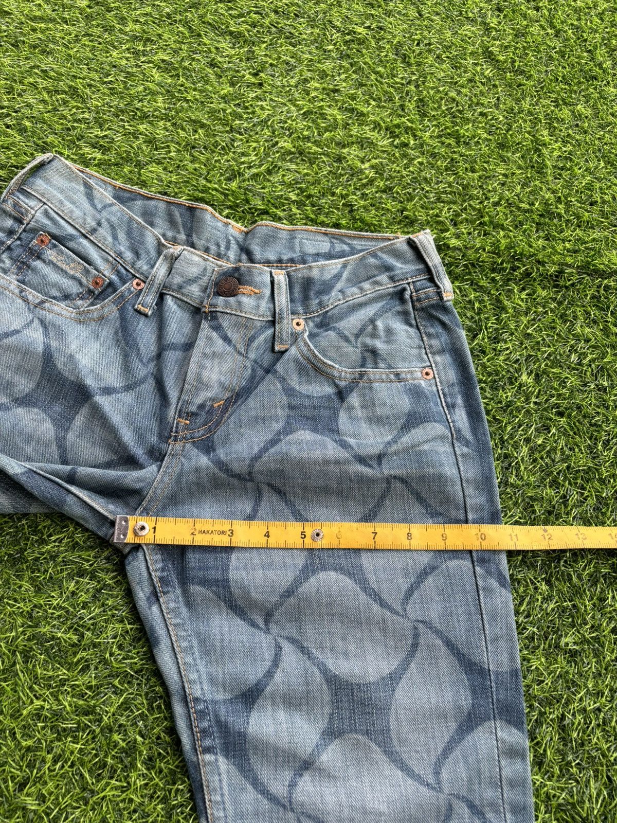 Hysteric Glamour Y2k Flare Levis Rebuild Project Full Print Jeans Size 27" / US 4 / IT 40 - 14 Thumbnail