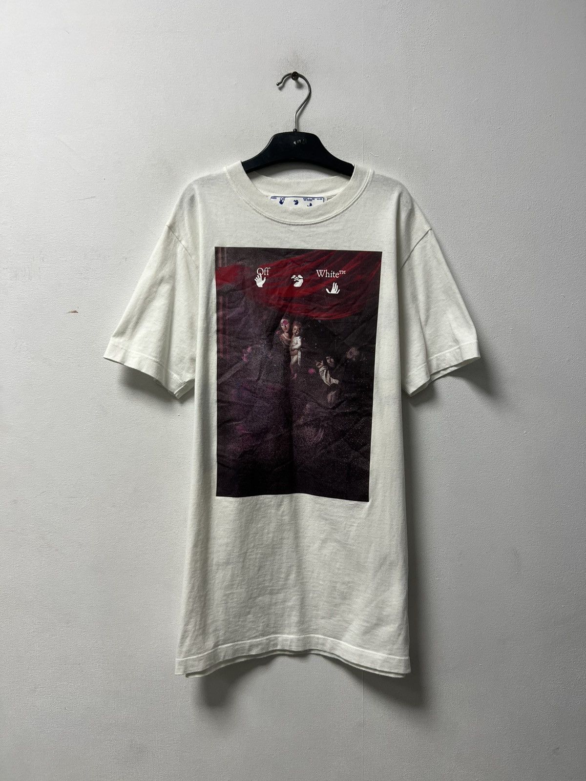 Off-White Off-White Caravaggio T-Shirt Big Logo Size S Luxury Size US S / EU 44-46 / 1 - 1 Thumbnail