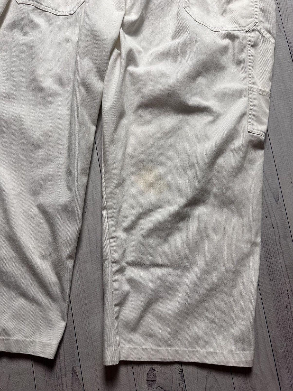 Dickies × Vintage Vintage Dickies overall streetwear size XL logo white denim Size US 36 / EU 52 - 13 Thumbnail