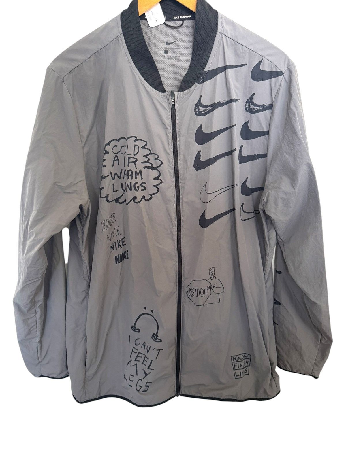 Nike Running Nathan Bell Printed Nylon Jacket