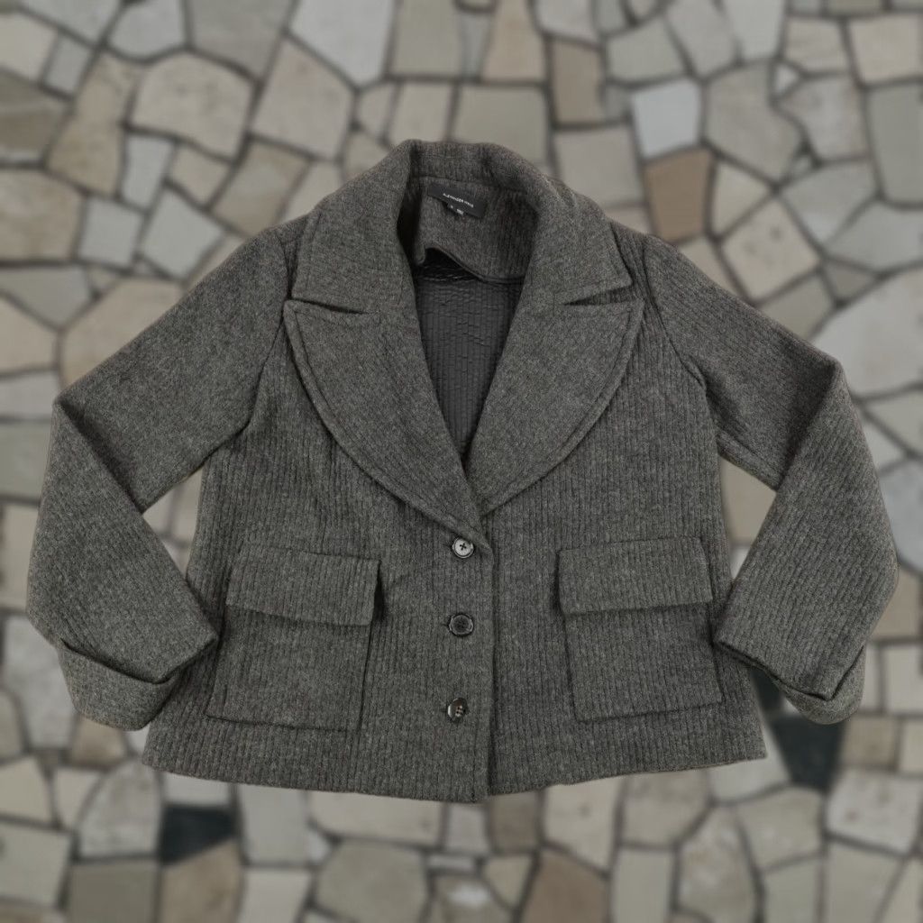 Alexander Wang Alexander Wang Jacket Blazer Womens 8 Gray Wool Pea Coat Button Up Short Vintage Size M / US 6-8 / IT 42-44 - 1 Thumbnail