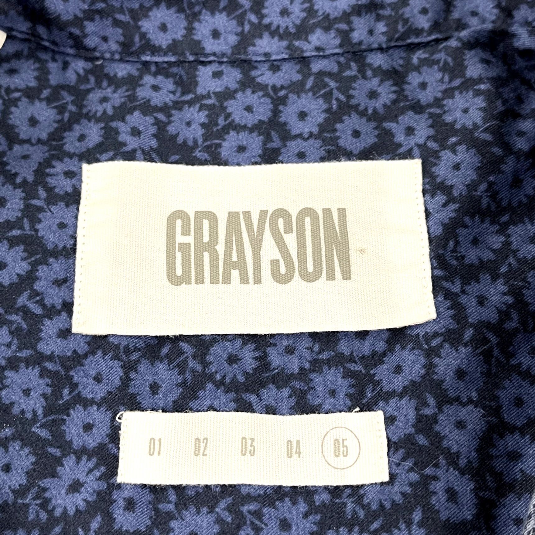 Vintage Grayson Floral Button-Up Blouse Womens XL Blue Long Sleeve Casual Workwear Size XL / US 12-14 / IT 48-50 - 2 Thumbnail