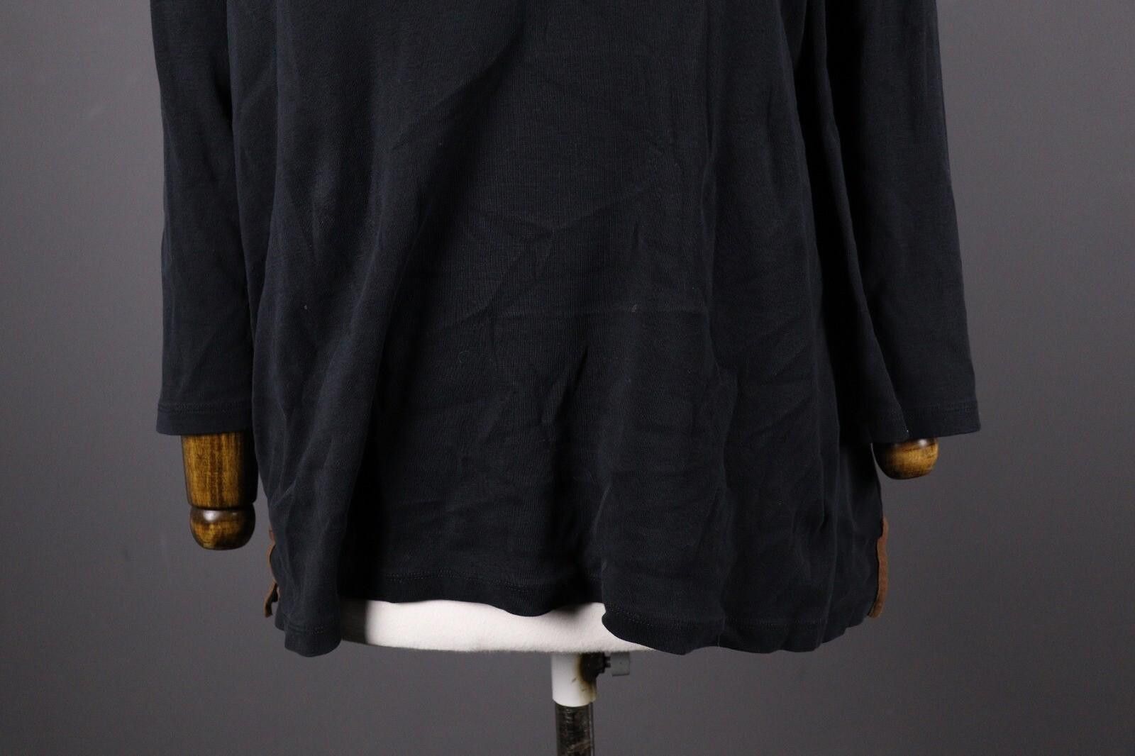 Lauren Ralph Lauren Lauren Ralph Lauren Black Long Sleeve Blouse Shirt Size 2X Size XXL / US 16-18 / IT 52-54 - 4 Thumbnail