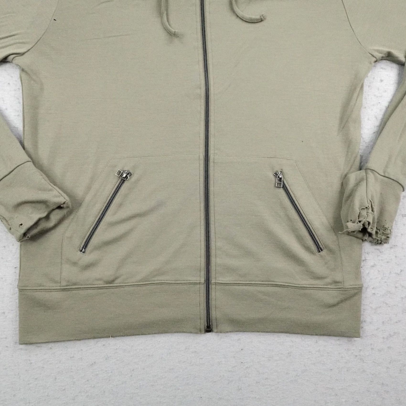 Vintage Aviator Hoodie Mens Small Green First Class Merino Wool Full Zip Sweatshirt Size US S / EU 44-46 / 1 - 3 Thumbnail