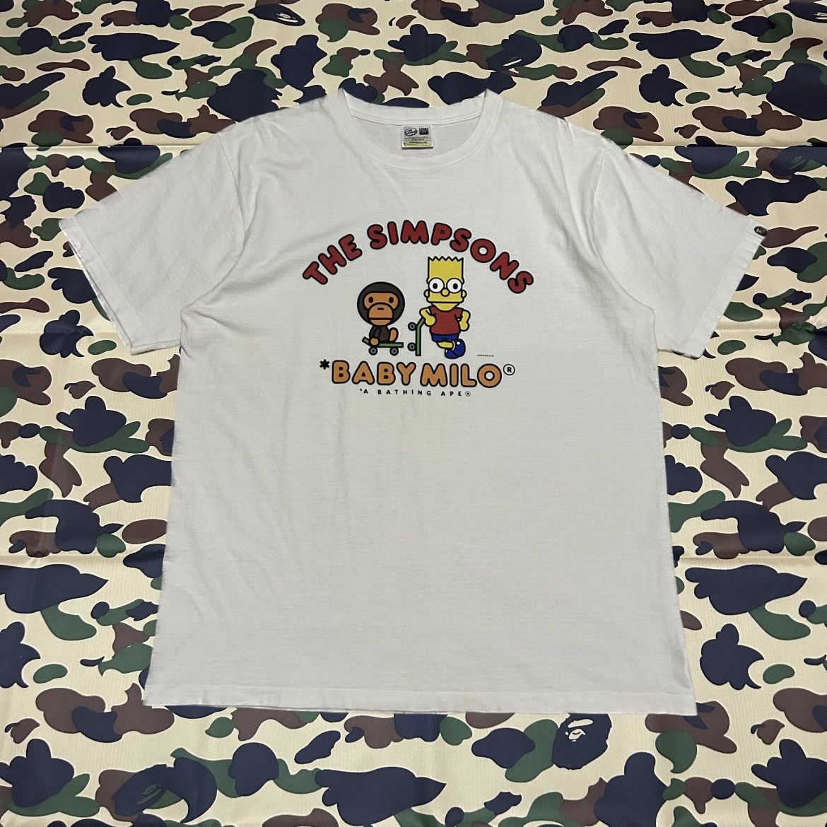 Bape × The Simpsons Baby Milo X The Simpsons Tee Size US L / EU 52-54 / 3 - 1 Thumbnail
