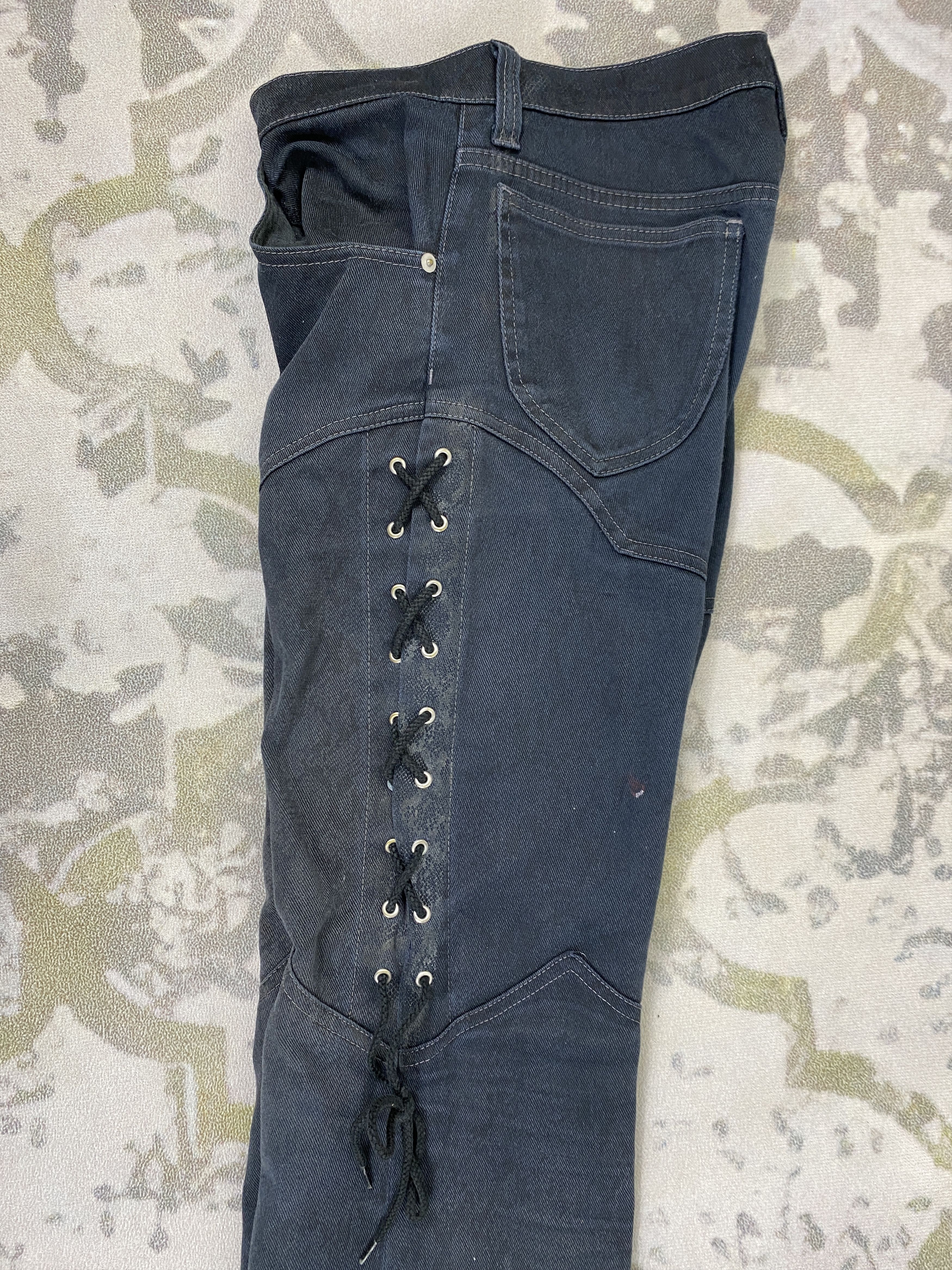 If Six Was Nine Tornado Mart Lace Up Flare Pants -CP282 Size US 30 / EU 46 - 3 Thumbnail