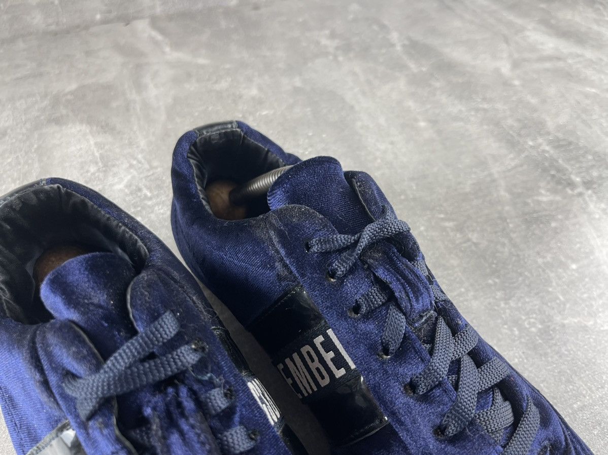 Dirk Bikkembergs Bikkembergs Y2K 00s VNTG Velvet Low Top Sneakers Blue Size US 9 / IT 39 - 7 Thumbnail