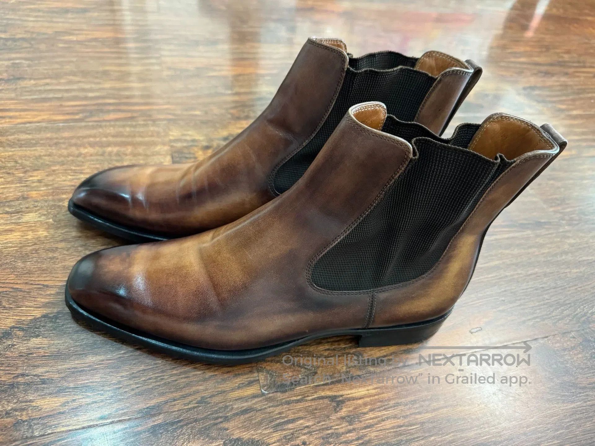 Berluti Brown Leather Chelsea Boots Size 7. Size US 7 / EU 40 - 3 Thumbnail
