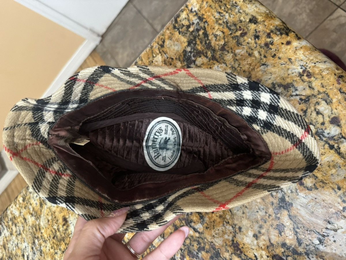 Burberry × Vintage Burberry Vintage Wool Nova Check Bucket Hat. Size ONE SIZE - 6 Thumbnail