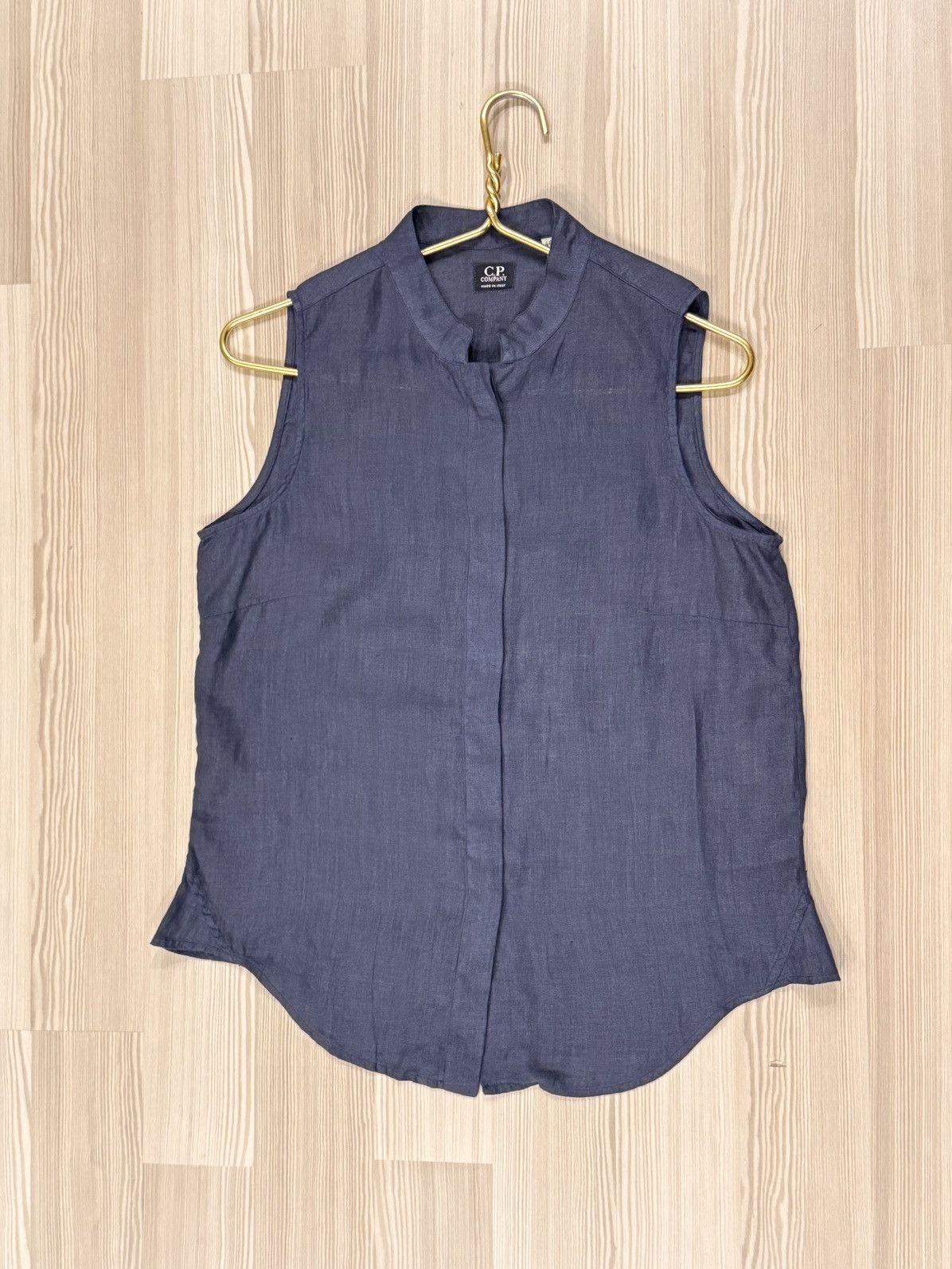 C.P. Company Vintage C.P. Company SS2000 Linen Sleeveless Shirt Top IT44 Size M / US 6-8 / IT 42-44 - 1 Thumbnail