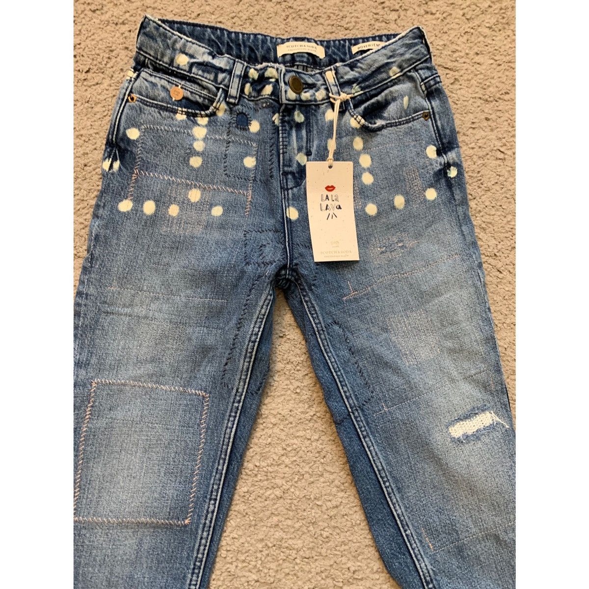 Scotch & Soda SCOTCH AND SODA GIRLS DISTRESSED BOY FRIEND FIT JEANS Size 24" / US 00 / IT 34 - 7 Thumbnail