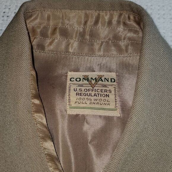 Vintage Command Vintage Military U.S Officers 100% Wool Tan Long Sle Size US M / EU 48-50 / 2 - 11 Thumbnail