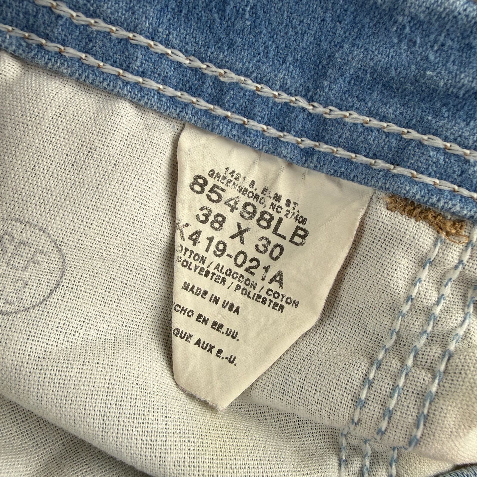 Wrangler Vintage Wrangler Blue Jeans light Wash Size 38x30 USA Made Size US 38 / EU 54 - 4 Thumbnail