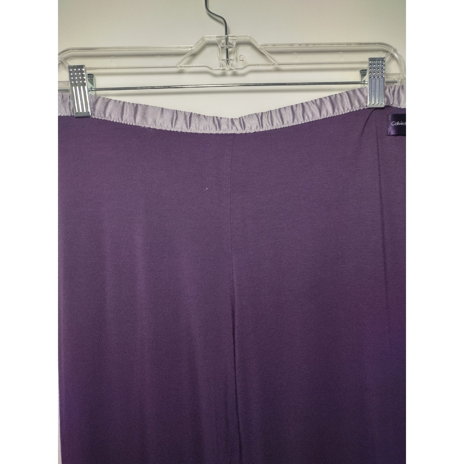 Calvin Klein Calvin Klein Womens Lounge Pants Straight Leg Purple Small Size ONE SIZE - 4 Thumbnail