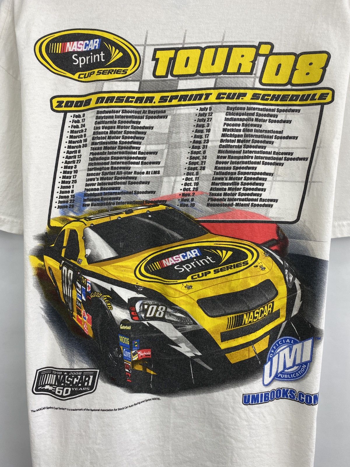 NASCAR Vintage Y2K NASCAR Sprint 2008 Moto T-Shirt Retro Hype Rare Size US XL / EU 56 / 4 - 4 Thumbnail
