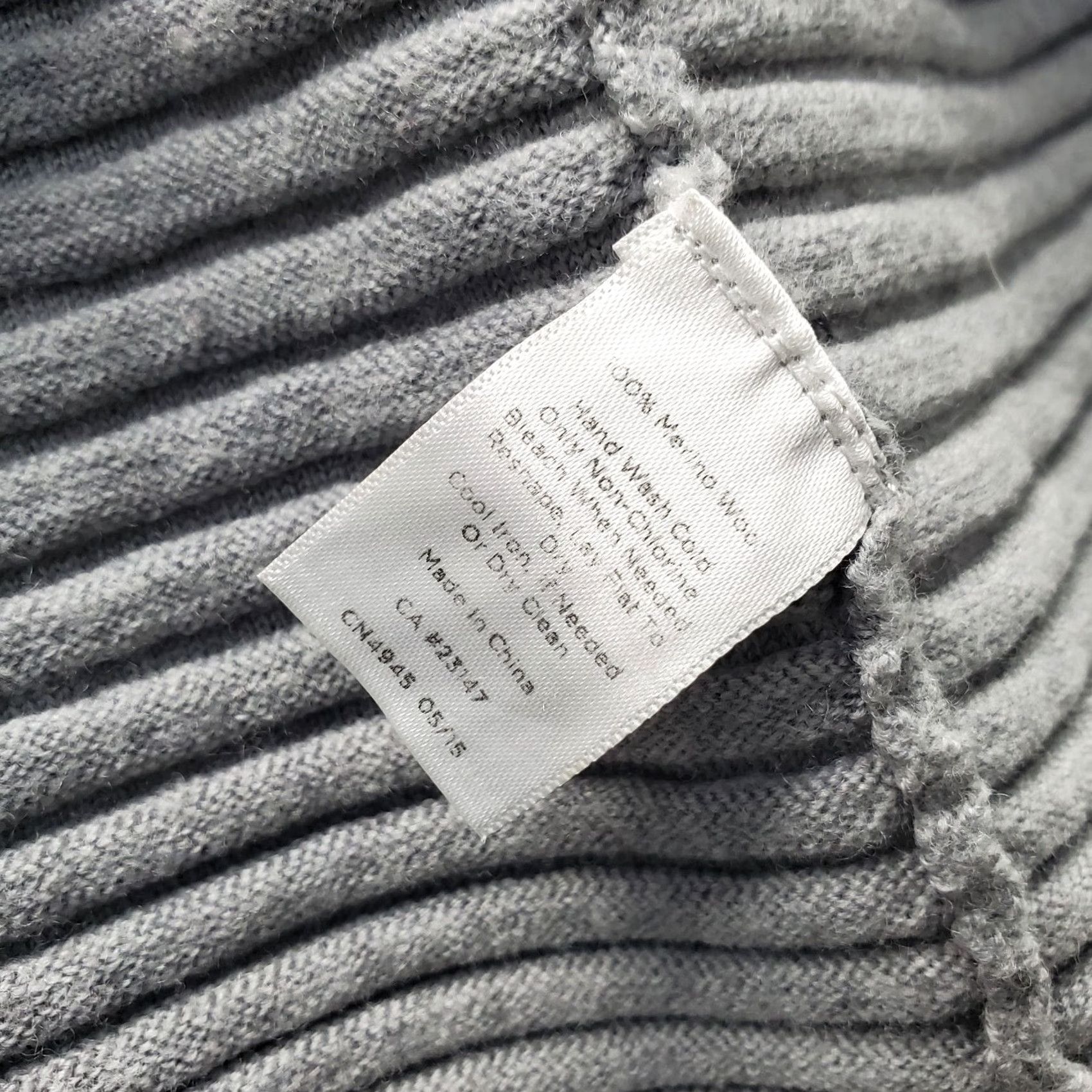 Talbots Talbots Cardigan Womens L Gray Merino Wool Open Front Shawl Collar Knit Sweater Size L / US 10 / IT 46 - 6 Thumbnail